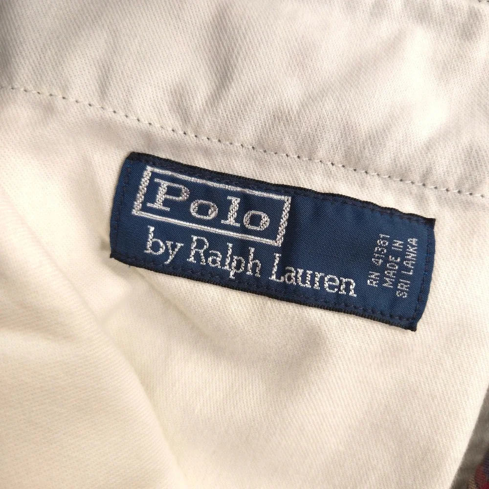 Polo Ralph Lauren Shorts Mens 40 Madras Plaid Chino Preppy Casual 10